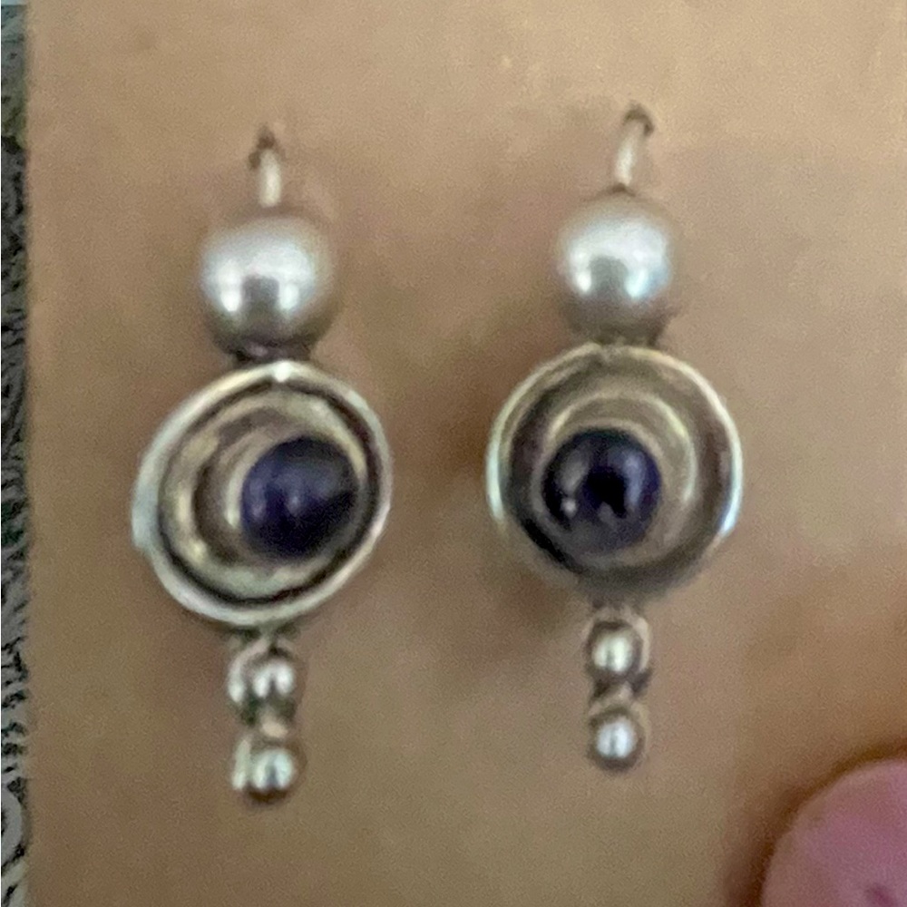 Sterling silver amethyst earrings
